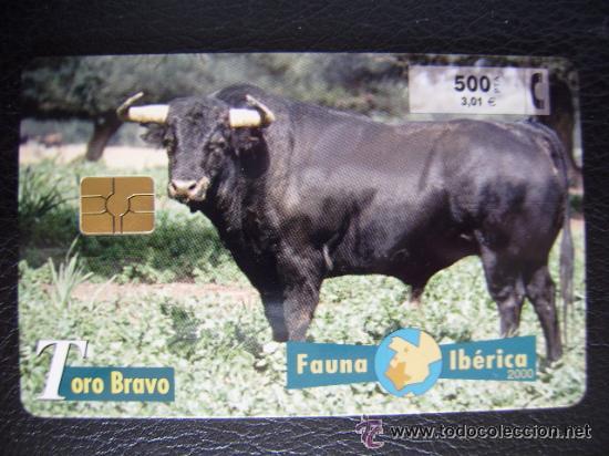 Collection telephone cards: TARJETA TELEFONICA...........TORO BRAVO................RARA