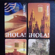 Tarjetas telefónicas de colección: FRANCIA - SERIE ¡ HOLA ! 4 TARJETAS - ESPAÑA EN EL MUNDO. Lote 29491546