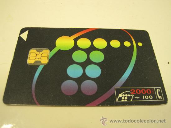 Collection telephone cards: TARJETA TELEFONICA 2000 ptas + 100 ptas USADA