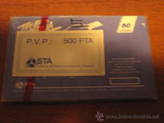 Collection telephone cards: TARJETA TELEFONOS ANDORRA 500ptas NUEVA Y CON PRECINTO