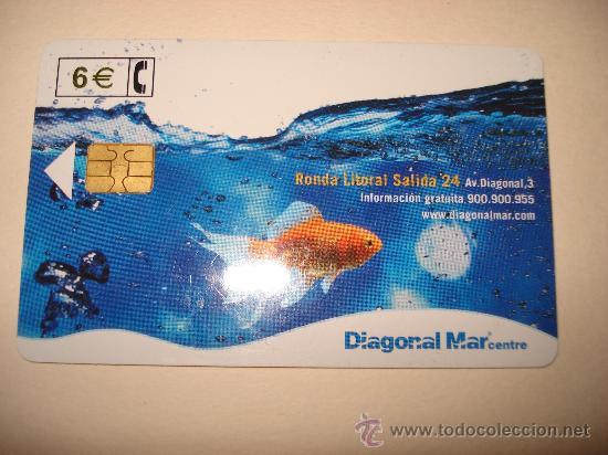 Collection telephone cards: TARJETA TELEFONICA 6 &euro; DIAGONAL MAR centre