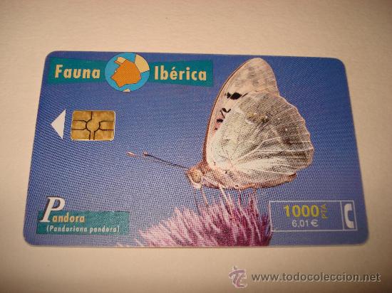 Collection telephone cards: TARJETA TELEFONICA 1000 PTA FAUNA IBERICA PANDORA