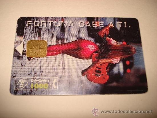 Collection telephone cards: TARJETA TELEFONICA 1000 PTA FORTUNA SABE A TI