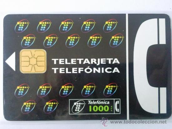 Tarjetas telef&oacute;nicas de colecci&oacute;n: TARJETA TELEFONICA ,- TELETARJETA TELEFONICA  1000 PTA,- USADA