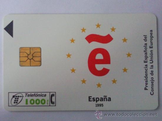 Tarjetas telef&oacute;nicas de colecci&oacute;n: TARJETA TELEFONICA ,- EUROPA 1995  1000 PTA,- USADA