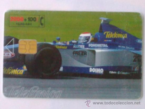 Collection telephone cards: TARJETA TELEFONICA ,- FORMULA 1 ,- 2000  PTA,- USADA