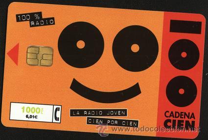 Collection telephone cards: Tarjeta telef&oacute;nica - Cadena Cien
