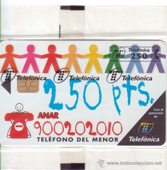 Carte telefoniche di collezione: Tarjeta telef&oacute;nica &rdquo;ANAR&rdquo;. Totalmente nueva.
