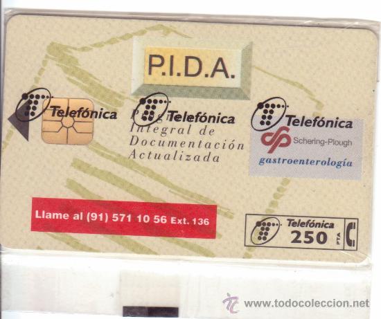 Cartes T&eacute;l&eacute;phoniques de collection: Tarjeta telef&oacute;nica &rdquo;P.I.D.A.&rdquo;. Totalmente nueva.