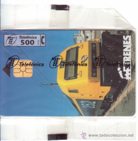Cartes T&eacute;l&eacute;phoniques de collection: Tarjeta telef&oacute;nica &rdquo;Trenes&rdquo;. Totalmente nueva.
