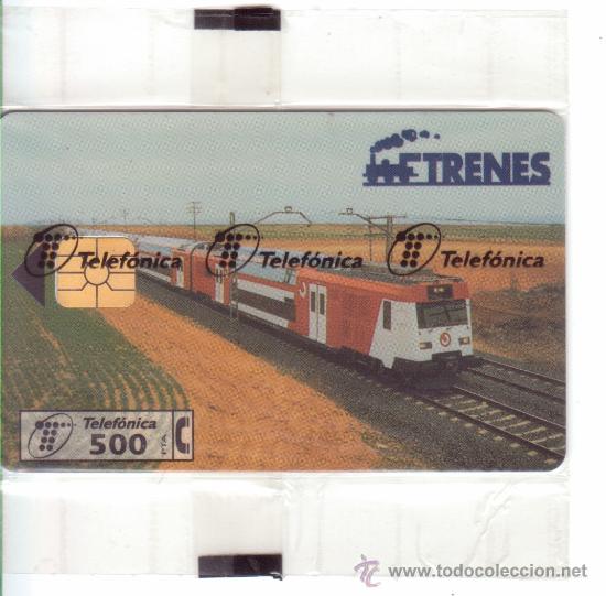 Cartes T&eacute;l&eacute;phoniques de collection: TARJETA TELEF&Oacute;NICA &rdquo;TRENES&rdquo;. TOTALMENTE NUEVA.