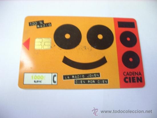 Carte telefoniche di collezione: ANTIGUA TARJETA TELEFONICA  CADENA 100 1000 PTAS 1999