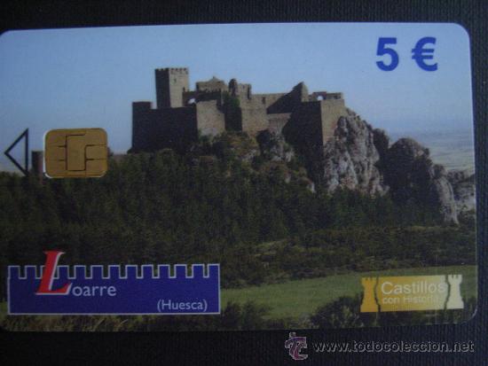 Carte telefoniche di collezione: ESPA&Ntilde;A,CASTILLO DE LOARRE (HUESCA), TARJETA USADA