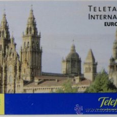 Tarjetas telefónicas de colección: TARJETA PREPAGO INTERNACIONAL TELEFÓNICA **CATEDRAL SANTIAGO COMPOSTELA**. Lote 34981279