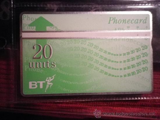 Collection telephone cards: TEL&Eacute;FONO TARJETA TELEFONICA  BT PHONECARD 20