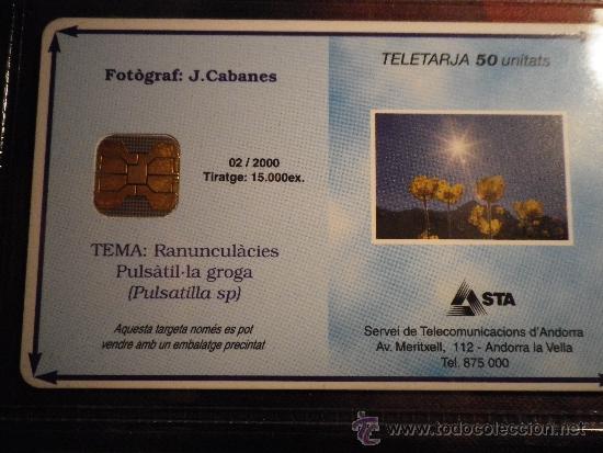 Sammlung von Telefonkarten: TARJETA TEL&Eacute;FONO ANDORRA TELETARJA  50