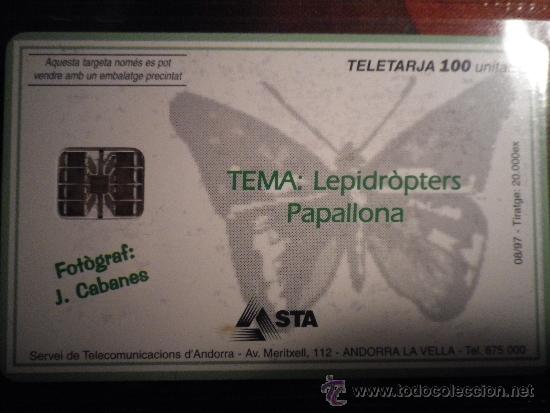 Sammlung von Telefonkarten: TARJETA TEL&Eacute;FONO ANDORRA TELETARJA  100