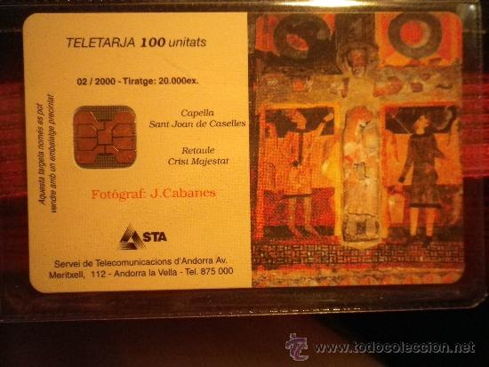 Sammlung von Telefonkarten: TARJETA TEL&Eacute;FONO ANDORRA TELETARJA   100
