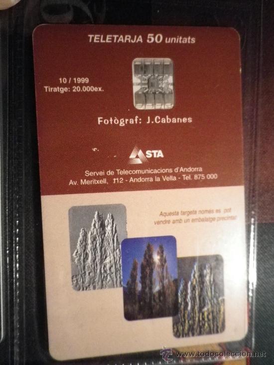 Sammlung von Telefonkarten: TARJETA TEL&Eacute;FONO ANDORRA TELETARJA  50