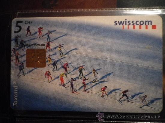 Sammlung von Telefonkarten: TEL&Eacute;FONO TARJETA TELEF&Oacute;NICA DE SUIZA  TAXCARD - 5   SWISSCOM