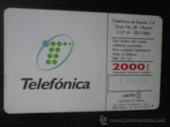 Tarjetas telef&oacute;nicas de colecci&oacute;n: Tarjeta Telefonica usada - Foto 2