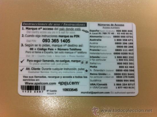 Tarjetas telef&oacute;nicas de colecci&oacute;n: TARJETA TELEFONICA CONECTA2 DE APELCOM - Foto 2