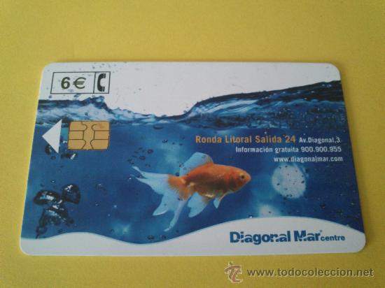 Tarjetas telef&oacute;nicas de colecci&oacute;n: Tarjeta Telef&ograve;nica Usada Diagonal Mar de 6&euro; - Foto 1