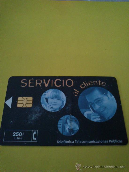 Tarjetas telef&oacute;nicas de colecci&oacute;n: Tarjeta Telef&ograve;nica Usada Servicio al cliente - Foto 1