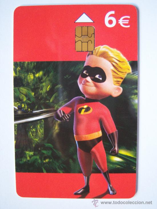 Sammlung von Telefonkarten: Los incre&iacute;bles. Disney.Pixar. Tirada de 250.000. Intacta.