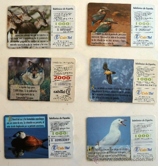 Carte telefoniche di collezione: TARJETAS TELEFONICA. FAUNA IBERICA. TODAS DISTINTAS.