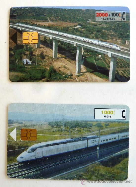 Carte telefoniche di collezione: TARJETAS TELEFONICA AVE. TRENES.