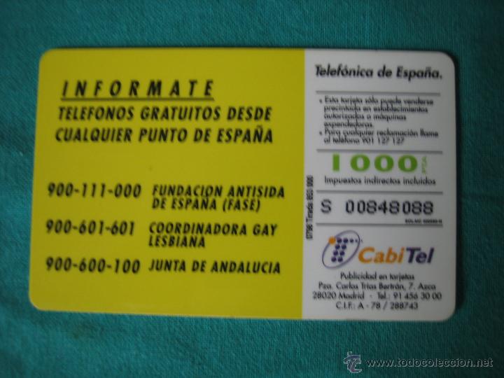 Tarjetas telef&oacute;nicas de colecci&oacute;n: Tarjeta de tel&eacute;fono - Foto 2