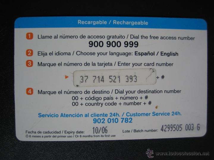 Tarjetas telef&oacute;nicas de colecci&oacute;n: Tarjeta telef&oacute;nica - Foto 2