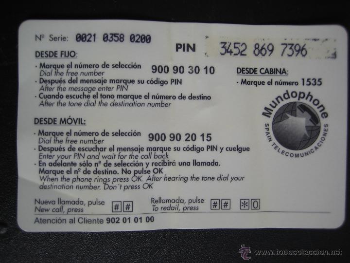 Tarjetas telef&oacute;nicas de colecci&oacute;n: Tarjeta telef&oacute;nica - Foto 2