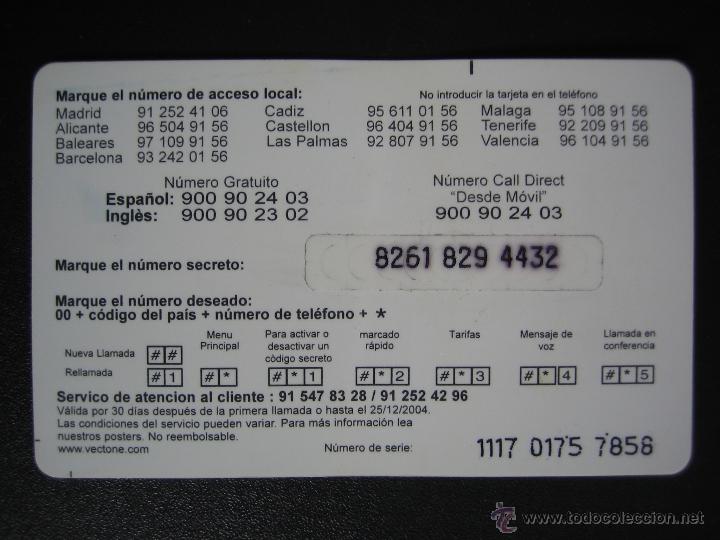 Tarjetas telef&oacute;nicas de colecci&oacute;n: Tarjeta telef&oacute;nica - Foto 2