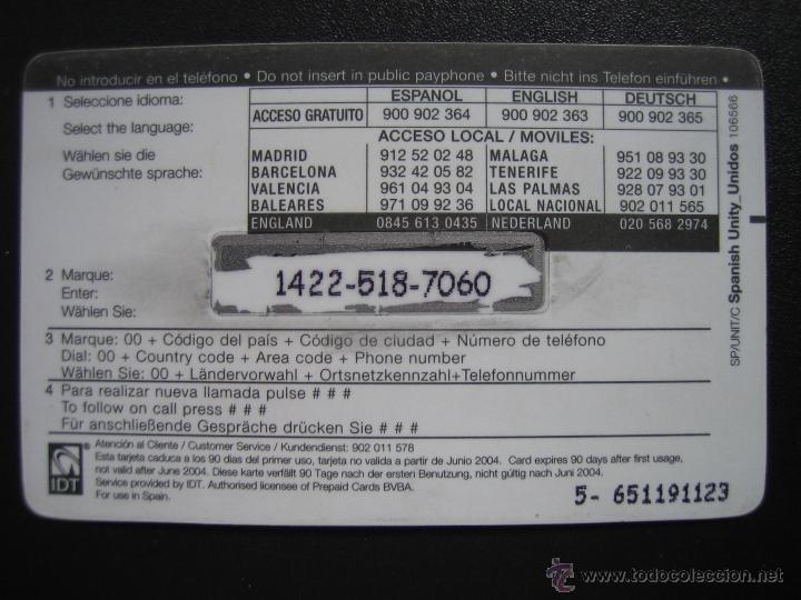 Tarjetas telef&oacute;nicas de colecci&oacute;n: Tarjeta telef&oacute;nica - Foto 2