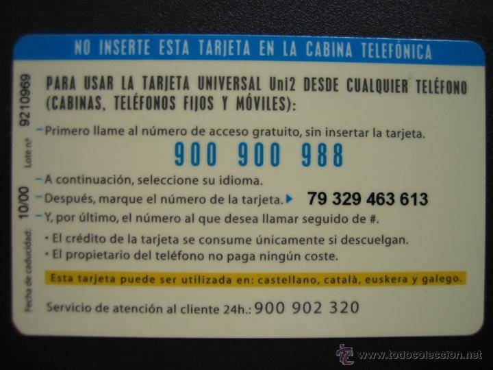 Tarjetas telef&oacute;nicas de colecci&oacute;n: Tarjeta telef&oacute;nica - Foto 2