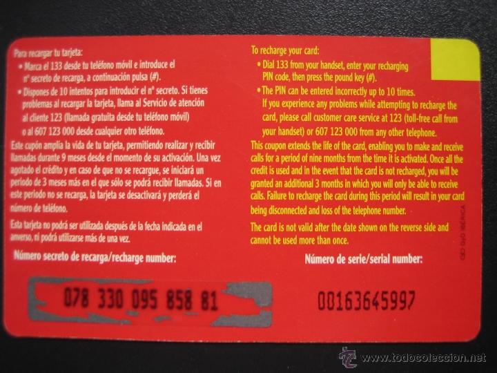 Tarjetas telef&oacute;nicas de colecci&oacute;n: Tarjeta telef&oacute;nica - Foto 2