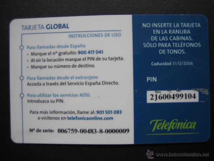 Tarjetas telef&oacute;nicas de colecci&oacute;n: Tarjeta telef&oacute;nica - Foto 2