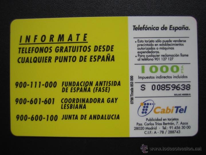 Tarjetas telef&oacute;nicas de colecci&oacute;n: Tarjeta telef&oacute;nica - Foto 2