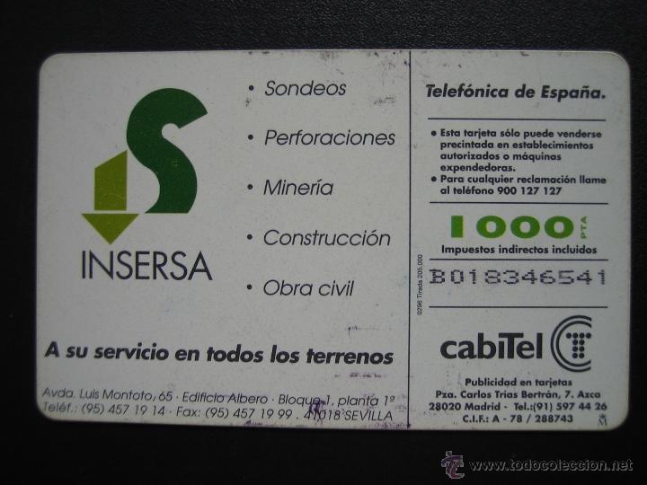 Tarjetas telef&oacute;nicas de colecci&oacute;n: Tarjeta telef&oacute;nica - Foto 2