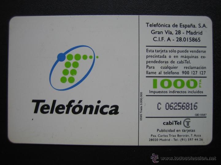 Tarjetas telef&oacute;nicas de colecci&oacute;n: Tarjeta telef&oacute;nica - Foto 2