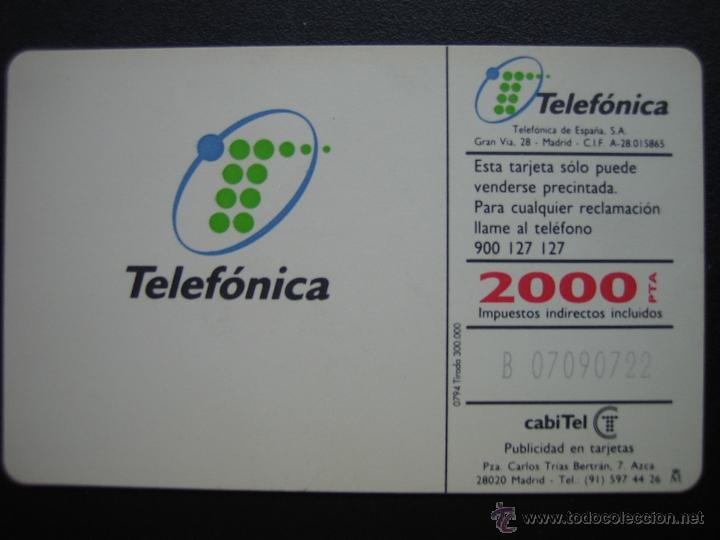 Tarjetas telef&oacute;nicas de colecci&oacute;n: Tarjeta telef&oacute;nica - Foto 2