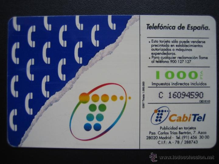 Tarjetas telef&oacute;nicas de colecci&oacute;n: Tarjeta telef&oacute;nica - Foto 2