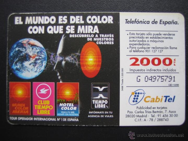 Tarjetas telef&oacute;nicas de colecci&oacute;n: Tarjeta telef&oacute;nica - Foto 2