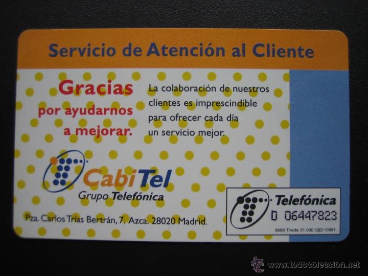 Tarjetas telef&oacute;nicas de colecci&oacute;n: Tarjeta telef&oacute;nica - Foto 2