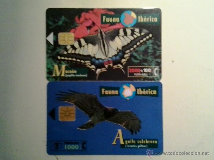 Collection telephone cards: TARJETA TELEFONICA - FAUNA IBERICA - LOTE 2 UNIDADES