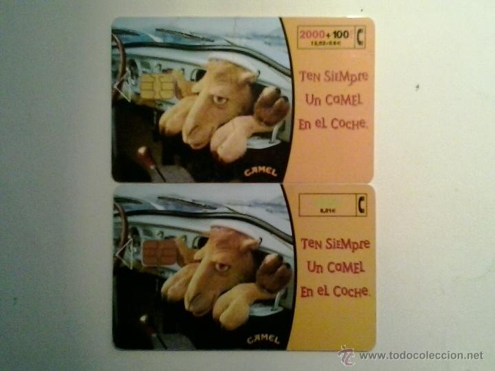 Collection telephone cards: TARJETA TELEFONICA - CAMEL - LOTE 2 UNIDADES DIFERENTES