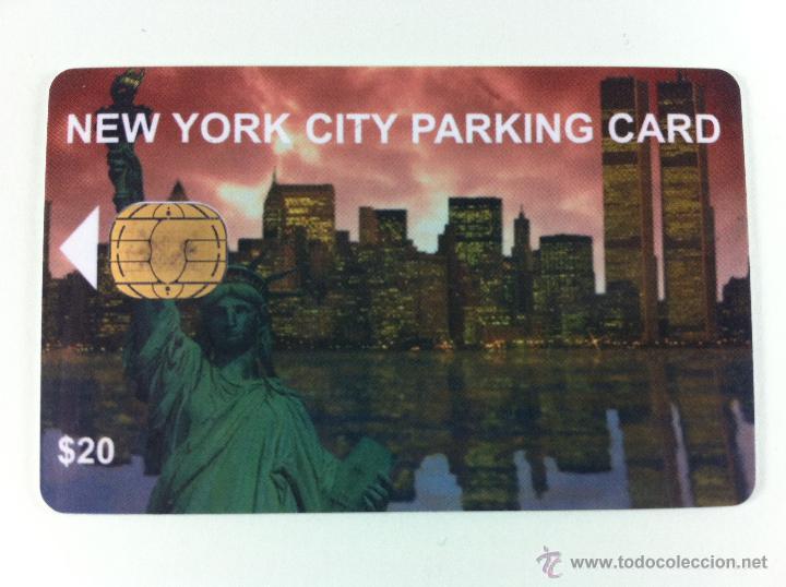 Carte telefoniche di collezione: TARJETA APARCAMIENTO NUEVA YORK 20$ ESTATUA DE LA LIBERTAD, TORRES GEMELAS, NYC.