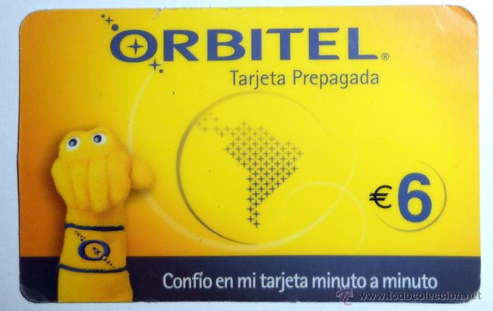 Collection telephone cards: TARJETA TELEFONO ORBITEL Tarjeta Prepagada.